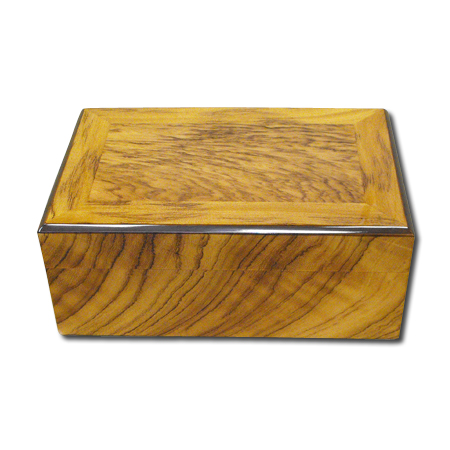 Gentili Tiger Wood Flame Humidor - 35 cigar capacity