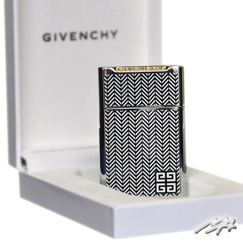 Givenchy Herringbone Silver Ladies Lighter (3311)