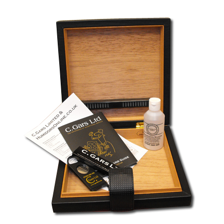 Yellow Check Desk Top/Travel Humidor