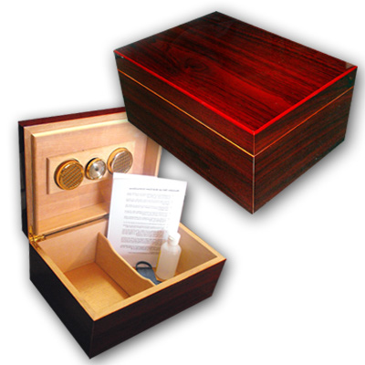 Cherrywood Humidor - High Gloss - 80 cigar capacity