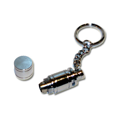 Chrome punch cutter on key ring (1156)