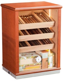 Tiempo Reverso Glass Door Humidor Cabinet