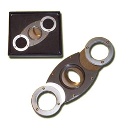 Round End Chrome/Gun Metal double blade cutter