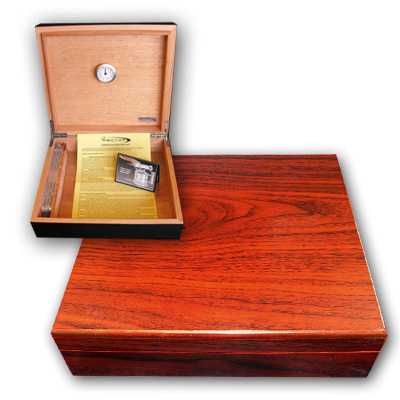 Vector Desk Top Cherry Humidor - 20 cigar capacity
