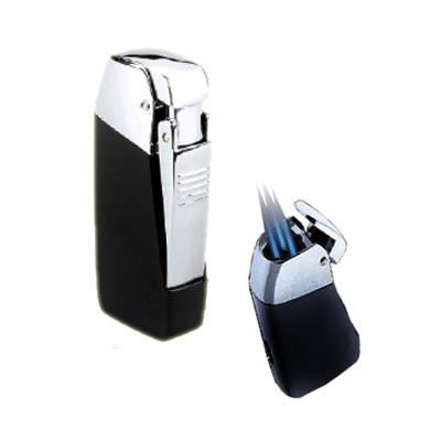 Vector Vulcan Triple Torch Lighter - Black