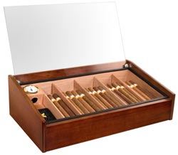 Deluxe Vega (mahogany) Cigar Humidor