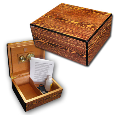 Zebrano Humidor - High Gloss - 50 cigar capacity