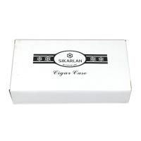 Black Alligator Style Cigar Case & Cutter - Up To 54 RG - 3 Finger