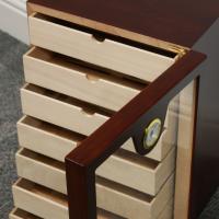 Knutsford Matte Cherry Cabinet Humidor - up to 200 Cigar Capacity