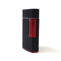 Colibri Julius Classic Double-flame Cigar Lighter - Black & Red