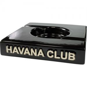 Havana Club Collection Ashtray - El Duplo Double Cigar Ashtray - Ebony Black
