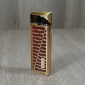 Honest Astra Jet Flame Cigar Lighter - Gold Lines (HON71)