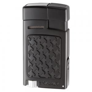 Xikar Forte Soft Flame Lighter with Punch Cutter - Black Houndstooth