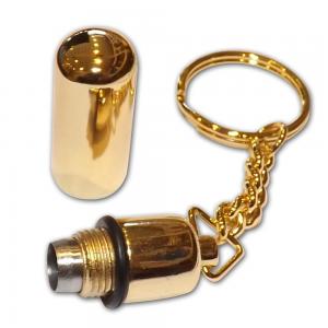 Bargain Bullet Cigar Punch Cutter with Key Ring - Gold Finish