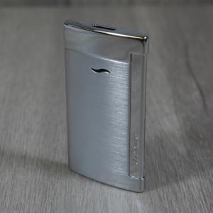 ST Dupont Slim 7 - Flat Flame Torch Lighter - Brushed Chrome