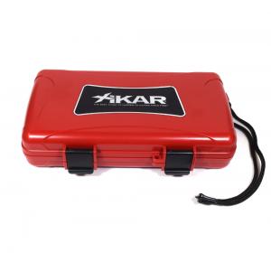 Xikar Travel Waterproof Case Humidor Red - 5 cigars capacity