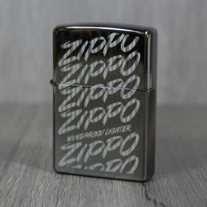 Zippo - Black Ice Script - Windproof Lighter