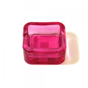 Clear One Position Cigarette Ashtray - Pink
