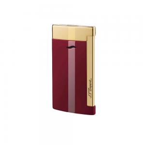 ST Dupont Slim 7 - Flat Flame Torch Lighter - Red and Gold