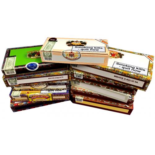 Empty Cigar Box Lucky Dip Selection - 10 Boxes - Small/Medium